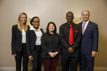 REACH Students with UA President Dr. Stuart Bell